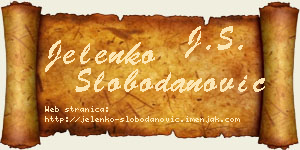 Jelenko Slobodanović vizit kartica